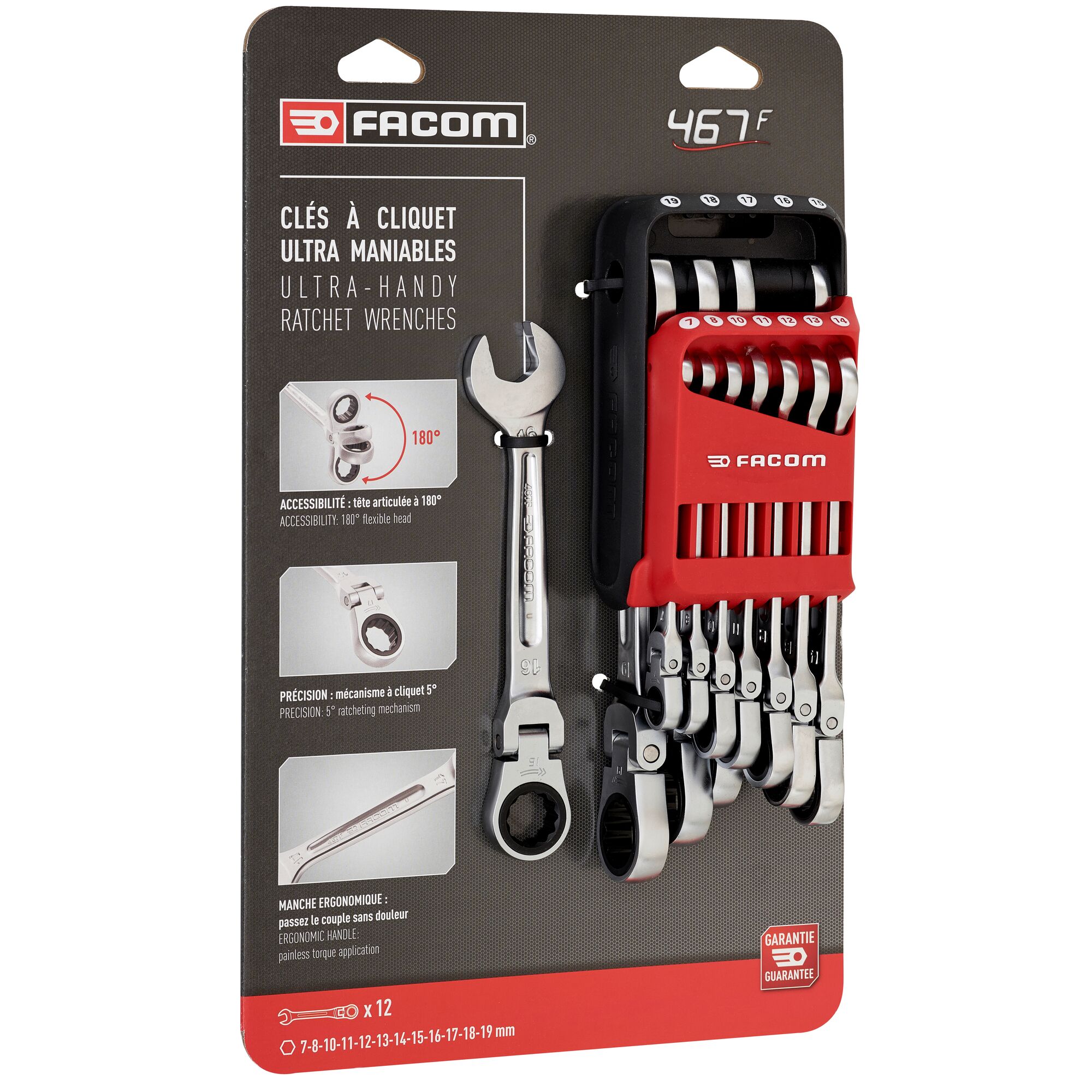 Flex head deals ratchet wrench set